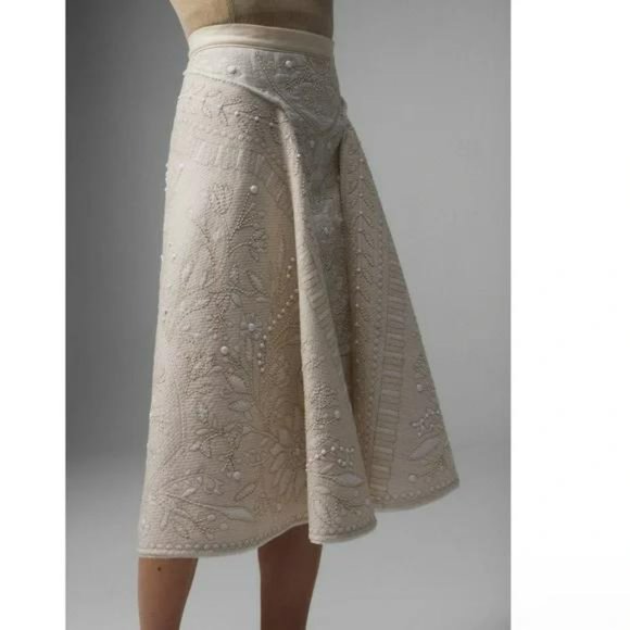 ZARA ATELIER EMBROIDERD CAPE SKIRT LIMITED EDITION - Picture 5 of 10